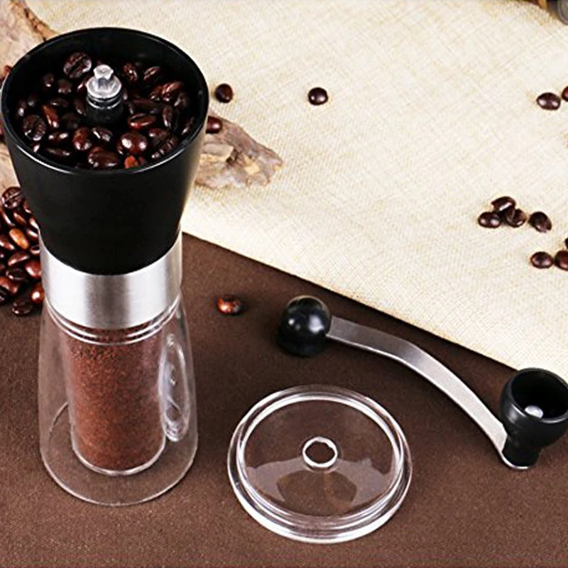 LUCOG ручная керамическая кофемолка Экологичная коническая Регулируемая заусенцы