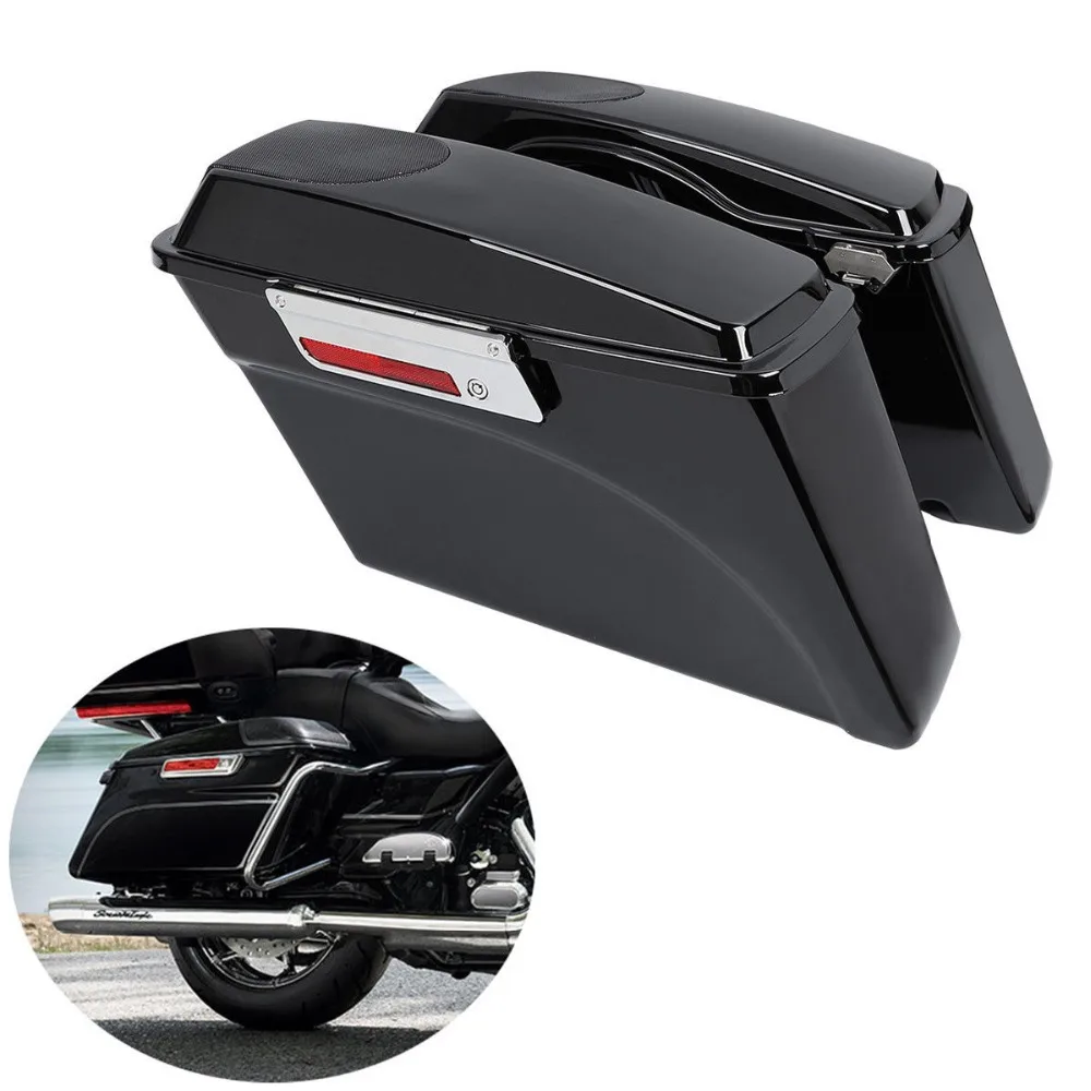 Седельная сумка для мотоцикла 5 &quotx 7&quot крышки динамиков Harley 1993-2013 Touring Road King Street