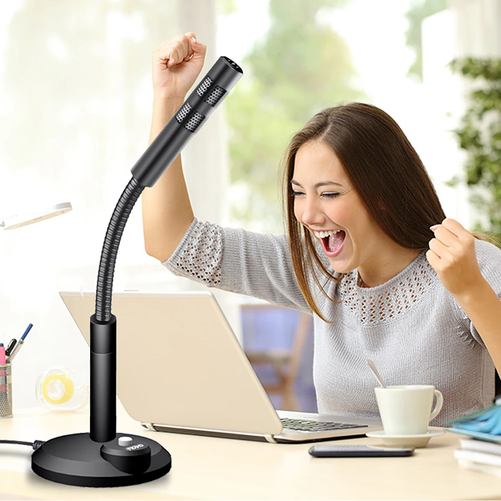 Tiandirenhe 3 5 мм микрофон для компьютера емкостный ПК динамик телефона ноутбука Skype MSN