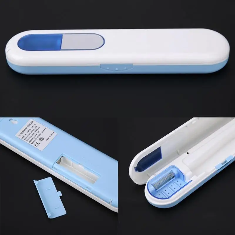 Лучшие продажи УФ света стерилизатор Зубная щётка держатель практичный серый