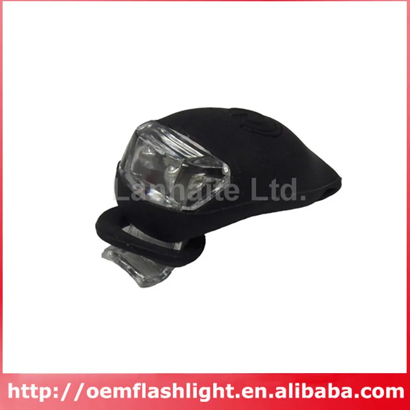 

KRL-0202 2 x LED White Light 3-Mode Bike Rear Tail Light - Black (1 pc)