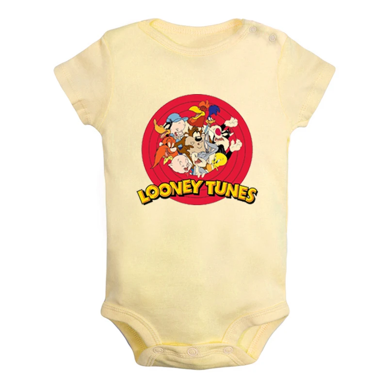 JaBaby1340YD Милый детский комбинезон с изображением кота Сильвестра Looney ttes для новорожденных мальчиков и девочек, Униформа-комбинезон с принтом, боди для младенцев, одежда хлопковые комплекты - Цвет: JaBaby1340YD