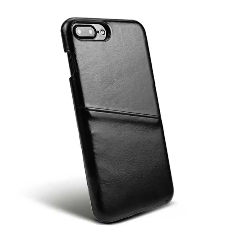 Бизнес Коровьей Натуральной Кожи Ретро Задняя Крышка для iPhone 7 Роскошь