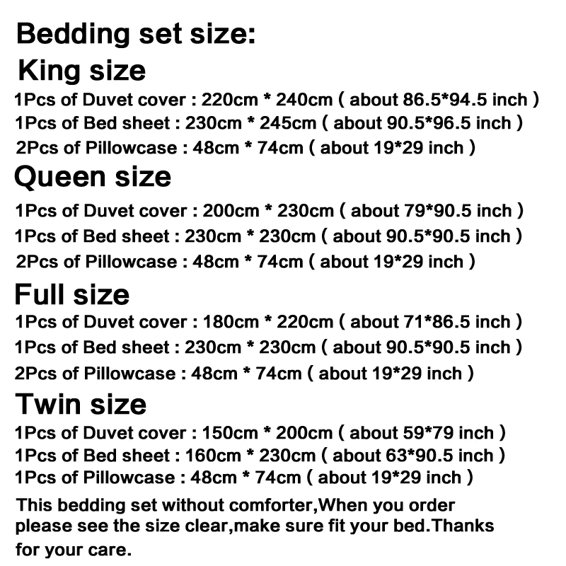 Домашний Текстиль Голубой Сплошной Цвет Постельные Принадлежности 3/4 Шт. Король
