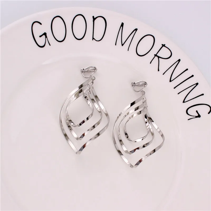 Женские серьги без прокола 3 цвета|Серьги-клипсы| |