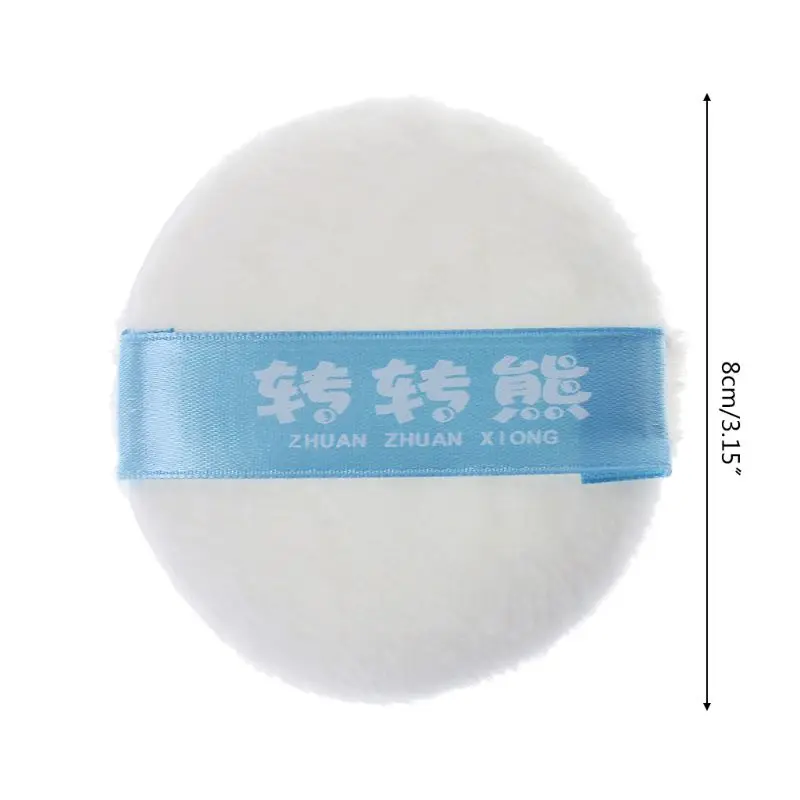 Детский порошковый спонж для тела тальк пудра пуховка супер мягкая смесь хлопок