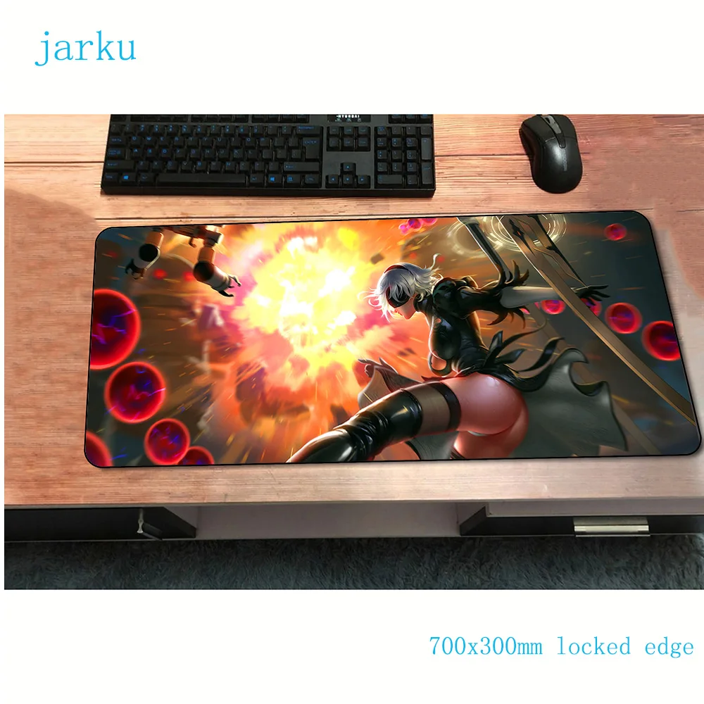 NieR Automata padmouse 700x300x2 мм игровой коврик для мыши геймер Коврик популярная клавиатура