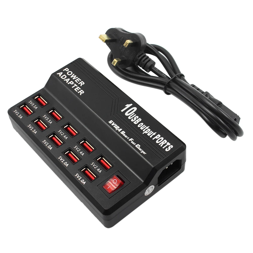 Многофункциональная высокоскоростная 10 портовая стандартная зарядная станция