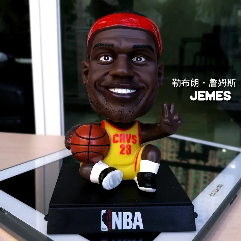 BOZXRX Баскетбол Футбол Звезда мультфильм куклы игрок NBA звезды автомобиль фигурка игрушка автомобиль орнамент аксессуары - Название цвета: 1
