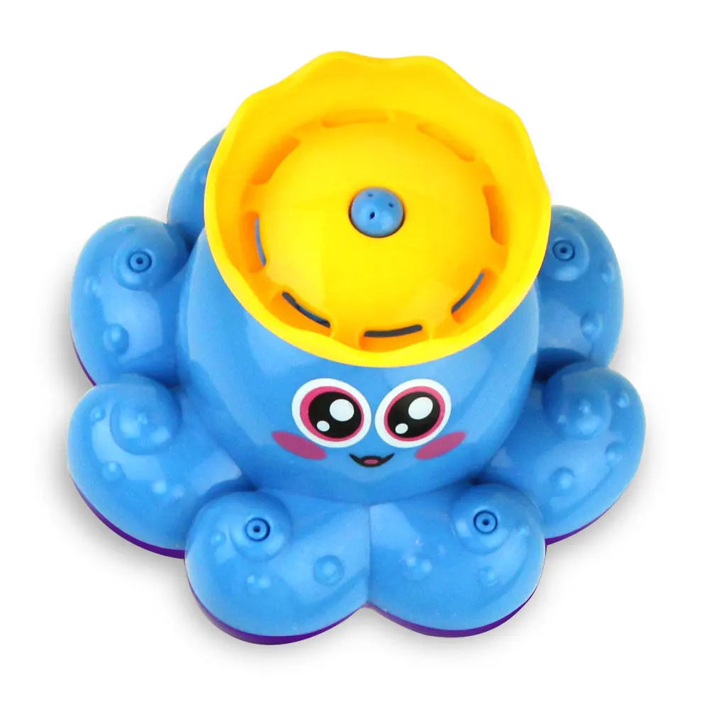 Blue Мини-распылитель воды Осьминог детские игрушки для ванной детские электрические вращающиеся распыления струи воды Осьминог Бассейн Ванная комната Игрушка для игры в воду - Цвет: Blue