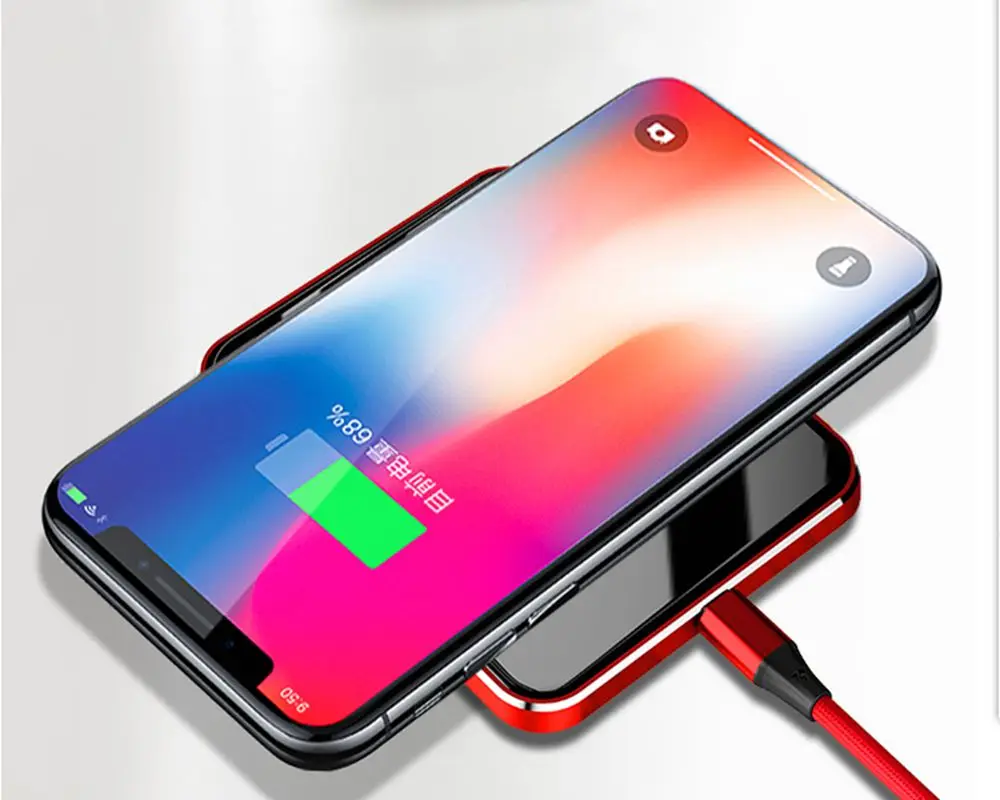 Беспроводное зарядное устройство Qi Беспроводная зарядка для iPhone 8 Plus X XR XS max