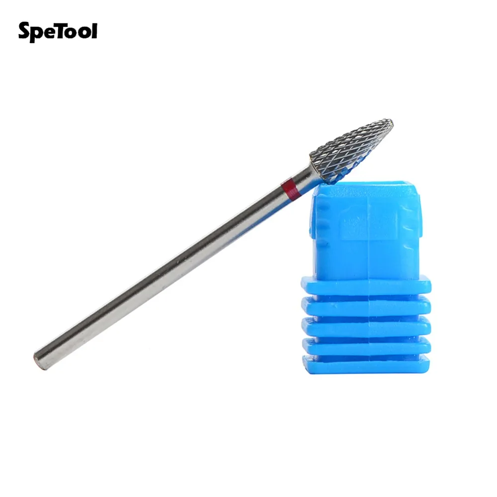 SpeTool вольфрамовый карбид фреза для ногтей вращающаяся зернистость 3/32