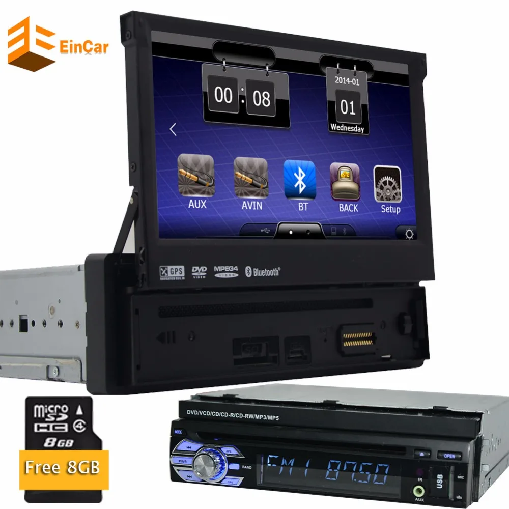 1din автомобильный Радио gps навигатор 7 &quot1din Автомобильный dvd плеер магнитофон
