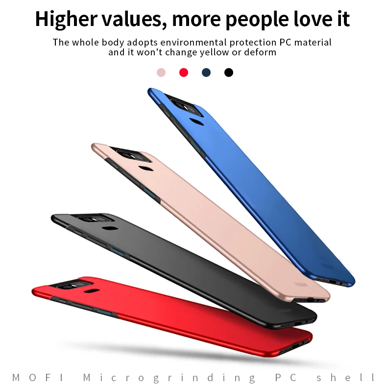 MOFi для ASUS Zenfone 6 ZS630KL задняя крышка полная защита жесткий Fundas, чехлы для телефонов оболочка для Zenfone 6 ZS630KL