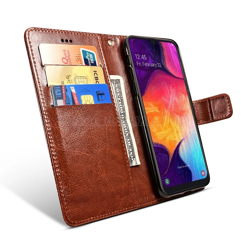 Чехол для Samsung A10 A30 A50 A70 2019 M10 M20 M30 S10 S9 S8 Plus S10e Note 9 A7 A8 A9 A6 J4 J6 J7 J8 кожаный чехол с