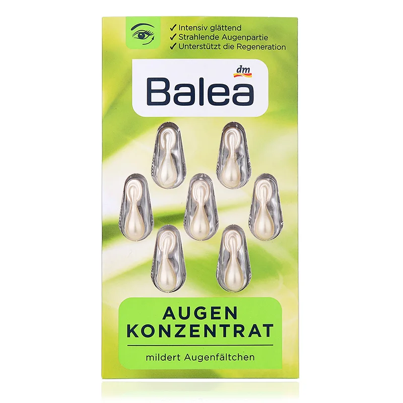 green Balea Сыворотка для глаз для лица концентрат влаги повышает эластичность сухой кожи смягчает морщины вокруг глаз шелковистая питает гладкую кожу - Вес нетто: green