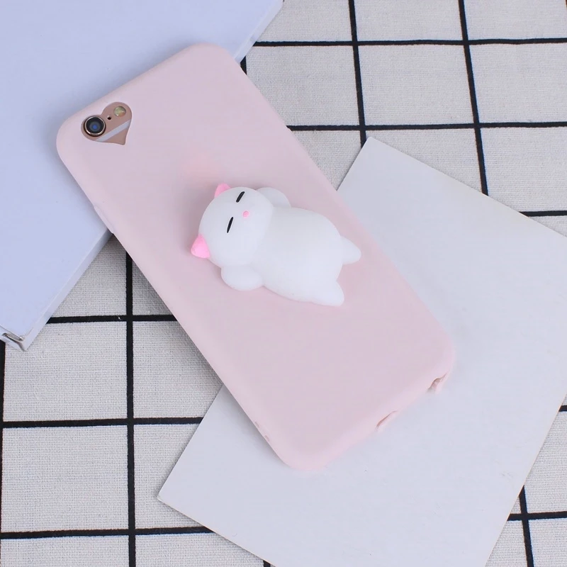 Модный мягкий чехол для iphone 5 5s 5se 6 6s 4 7 '' милые 3D игрушки в виде животных 8 plus
