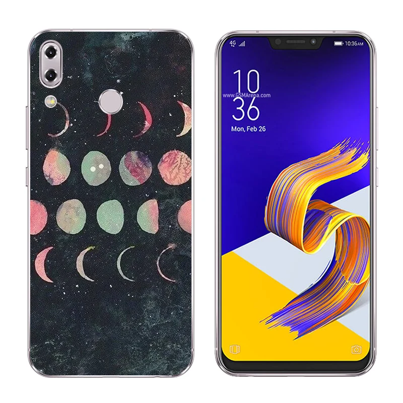 6.2 inch for Asus Zenfone 5z ZS620KL Phone Cases 5 ZE620KL Const Printing Soft Silicone TPU Back Cover |