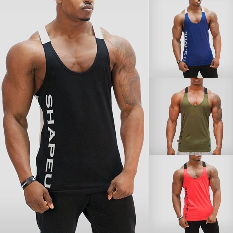 ZOGAA Muscle Guys хлопковые майки для тренажерных залов мужские без рукавов топы