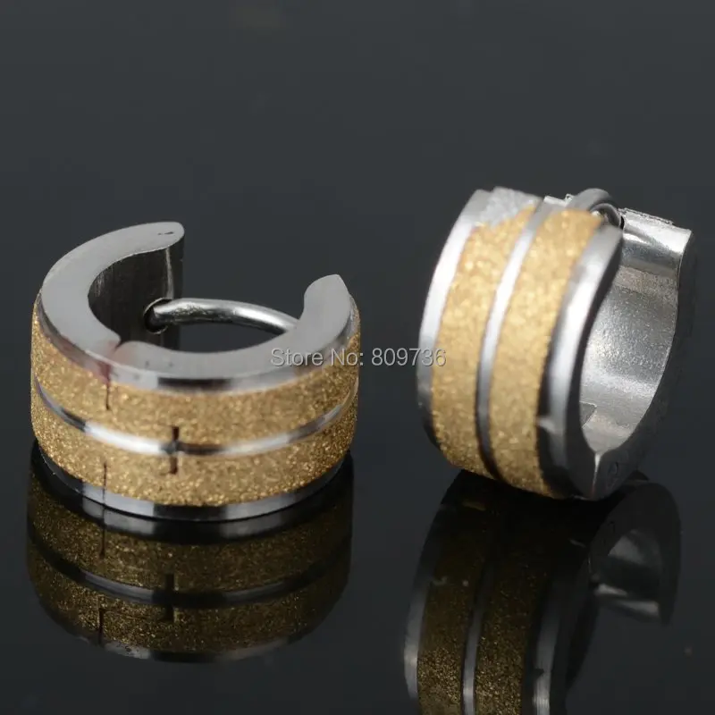 Мужские серьги-кольца в стиле панк из нержавеющей стали 316L Huggie, женские золотые подарочный набор украшений для ушей, высшее качество, рождественский подарок, Прямая поставка