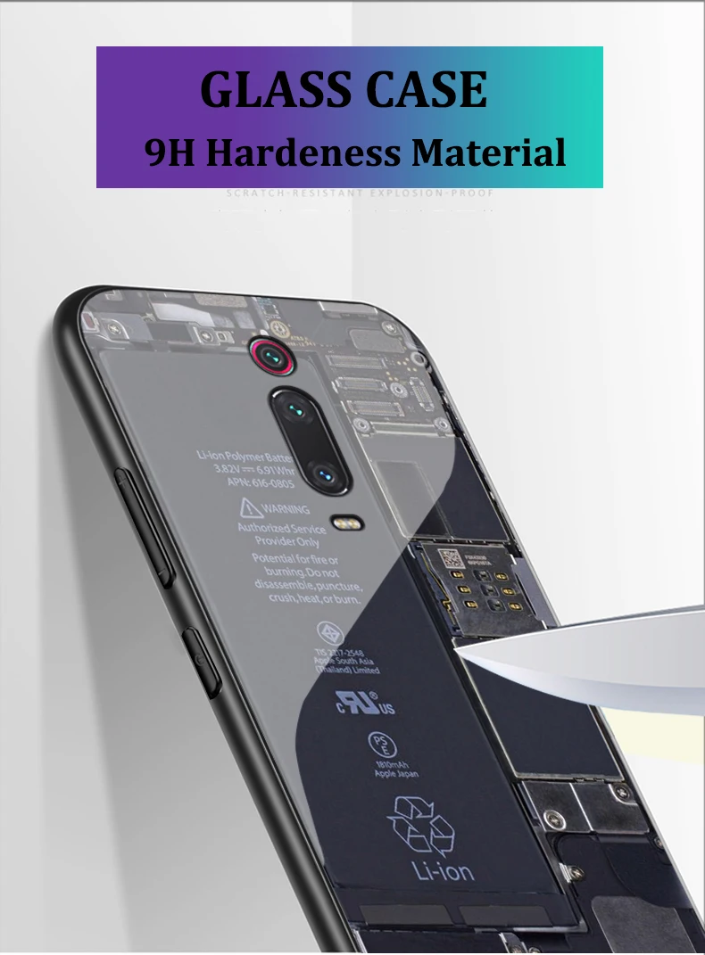 Чехол GFAITH для Xiaomi mi 9 T, чехол из закаленного стекла с разборным дизайном для mi 9T Pro mi 9SE, чехол Red mi Note 8 K20 A3