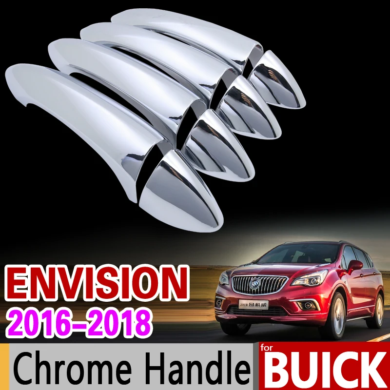 

for Buick Envision Luxurious Chrome Handle Cover Trim Set of 4Door 2016 2017 2018 Car Accessories Stickers Car Styling