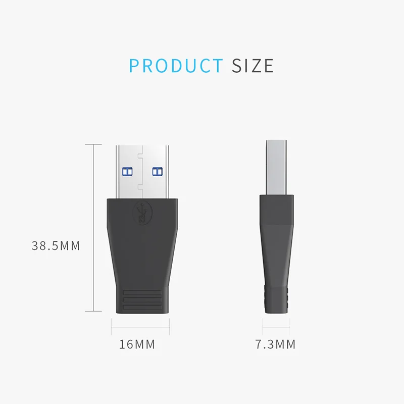 Высокоскоростной адаптер USB 3 1 Type C мама 0 мужской порт к A Коннектор Черный цвет