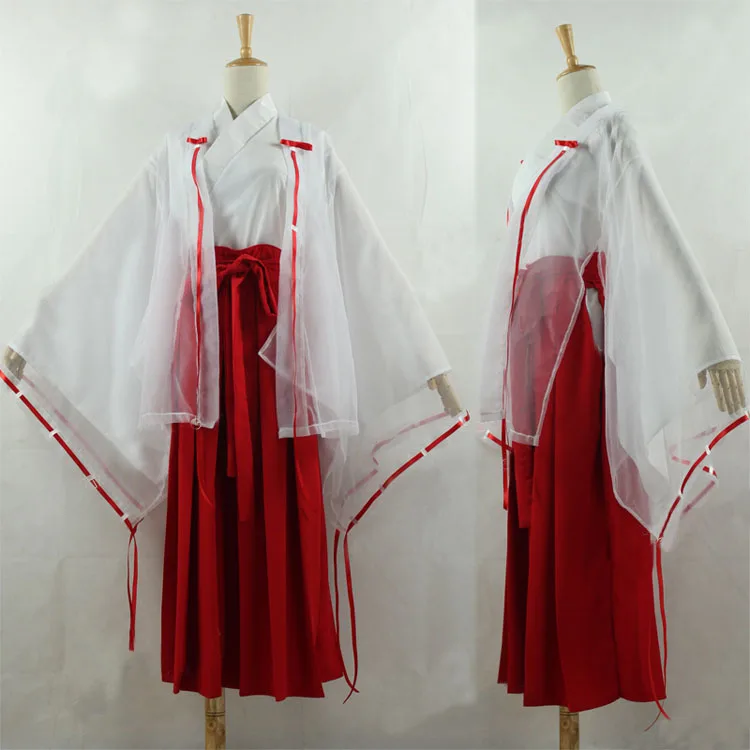 Аниме InuYasha Kikyo платье для костюмированной вечеринки Хэллоуина одежда бесплатная