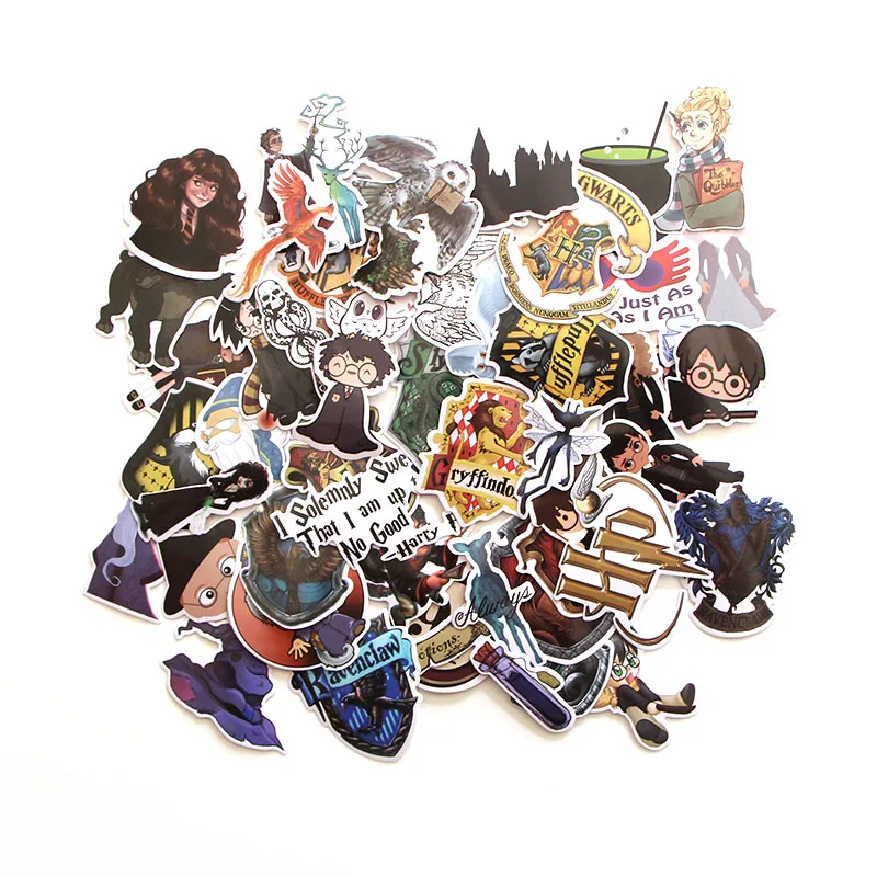 50 шт. волшебный школьный Забавный ПВХ Скрапбукинг для домашнего декора Настенный ноутбук телефон багаж ноутбук велосипед Стикеры для альбомов M2533