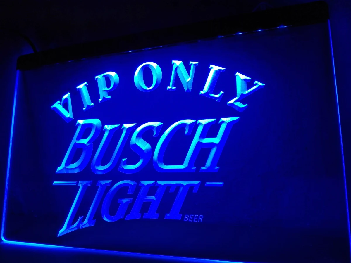 LA444 VIP Только Busch пива светодиодный неоновый светильник знак для домашнего