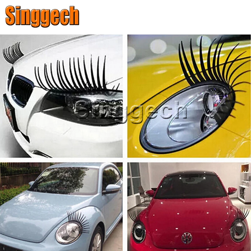1 пара автомобиля поддельные наклейки &quotресницы&quot фар украшения для Lexus RX NX GS CT200H