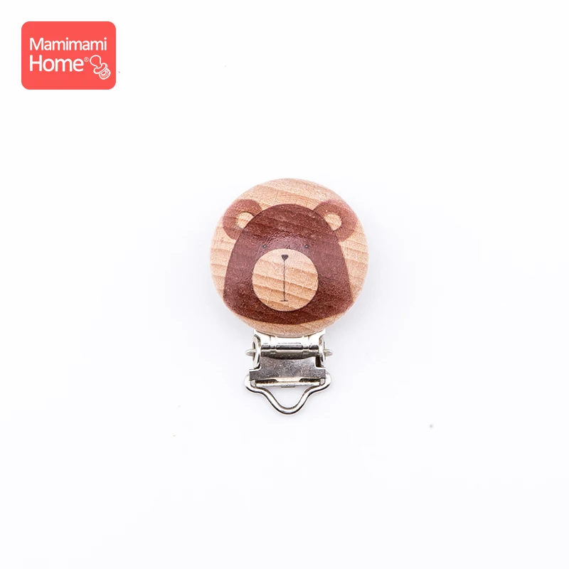 bear Mamihome 2 шт. держатель для детских зажимов Соска-пустышка бук грызунов BPA Бесплатный Детский Прорезыватель своими руками Соска-подвеска может жевать Товары для детей - Цвет: bear