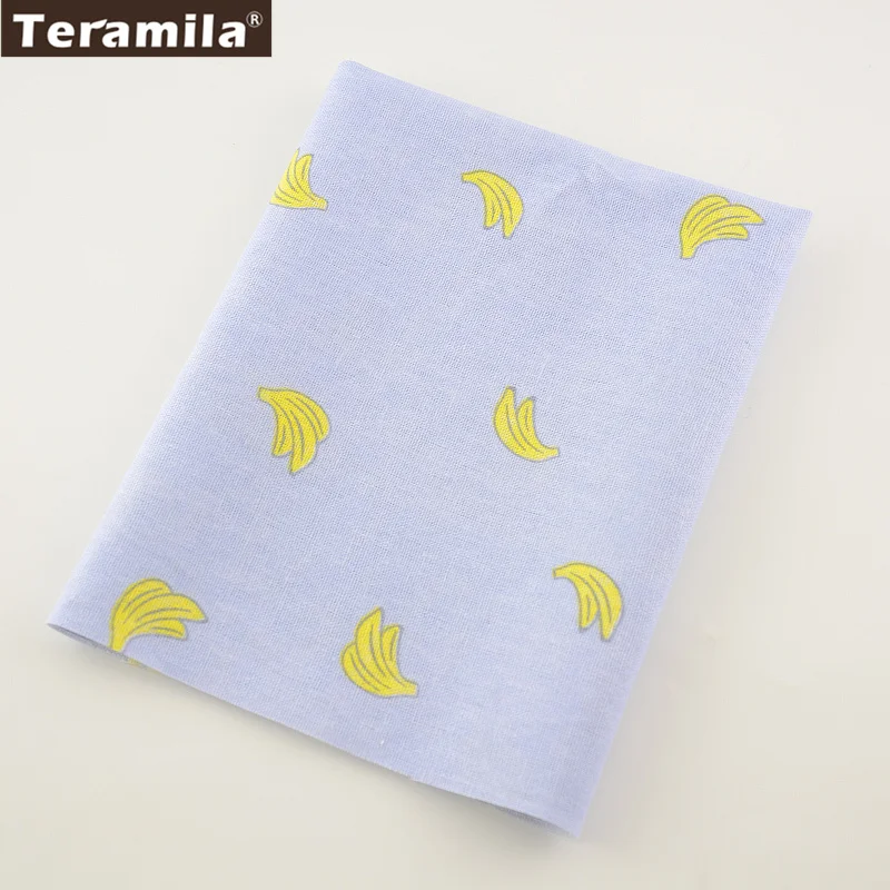 TERAMILA Tablecloth Pillow Purple Bag Curtain Cushion Zakka Cotton Linen Fabric Sewing Material Tiss Bananas Designs | Дом и сад