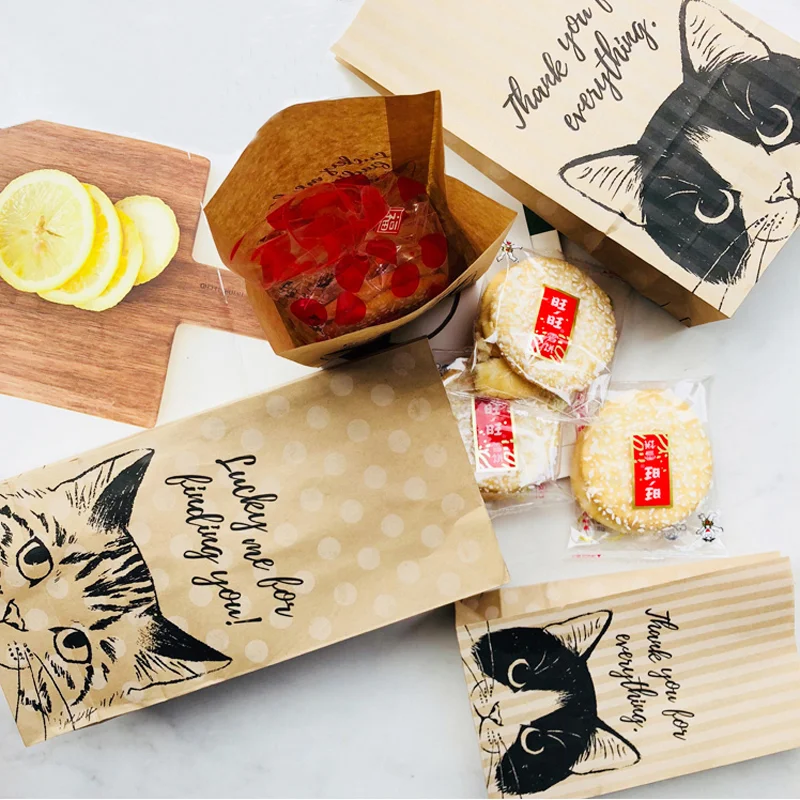 2019 Новый diy милый 30 шт Подарочный пакет конфеты печенье крафт-бумага подарок