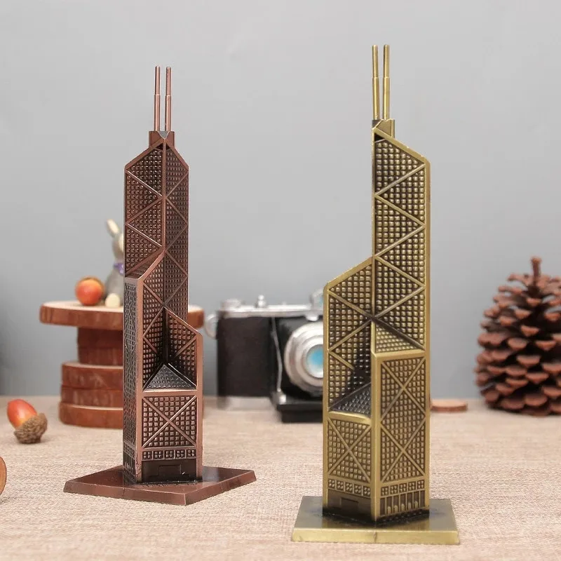 Металлический 3D пазл украшение для дома банка Китая башня здание детей