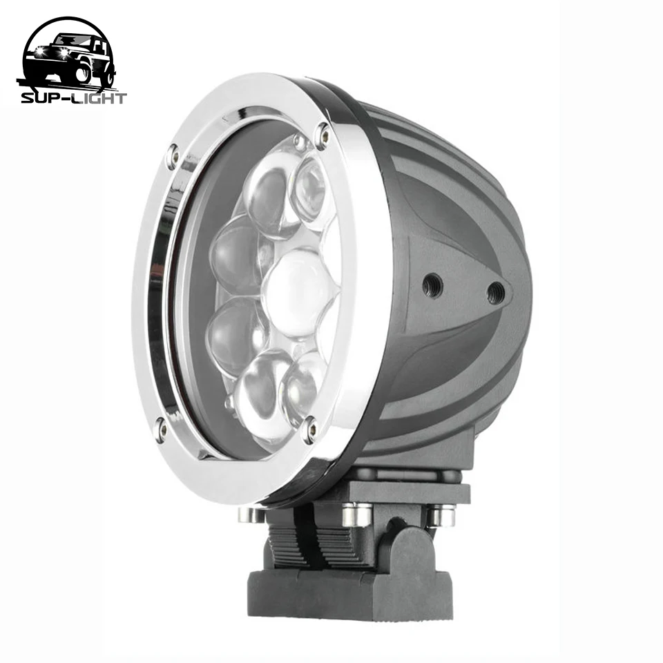 

1X 5.5 inch 45w round spot light led work light projector searchlight for car accessories led driving lights with chrome housing