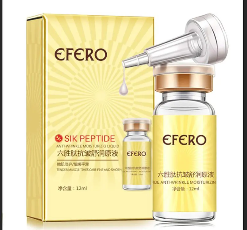 12ml Efero Гиалуроновая кислота шесть пептидов Чистый Коллаген протеиновая жидкость анти-против морщин и старения Сыворотка для лица увлажняющий уход за кожей TSLM1 - Вес нетто: 12ml