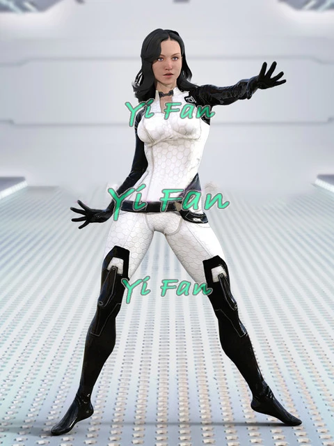 Mass Effect 3 Миранда Лоусон косплей костюм эластичный 3D принт лайкра спандекс Хэллоуин костюм боди для девочек и женщин на заказ