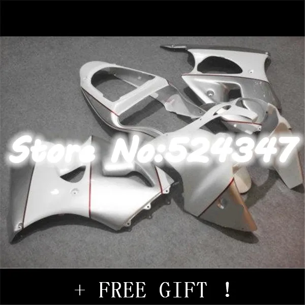 

White silver For KAWASAKI ZX 6R 00 01 02 636 ZX6R silvery white ZX636 ZX-636 ZX-6R NINJA 2000 2001 2002 Fairings-Nn for Ninja