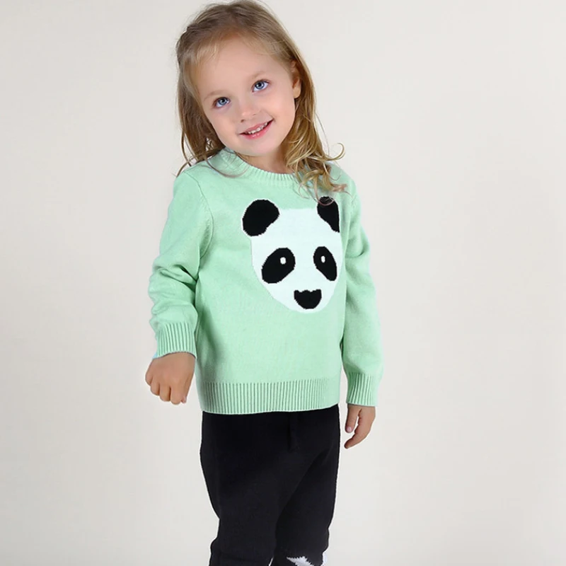 2016 г. Новая детская Свитера для девочек пуловер с круглым вырезом свитер