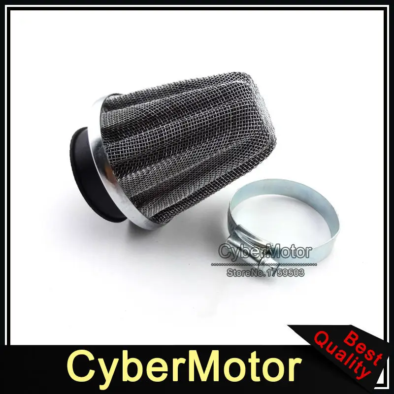 

Motorcycle 42mm Stainless Steel Air Filter Cleaner For Moped Scooter ATV Quad 4 Wheeler Pit Dirt Motor Bike Motocross