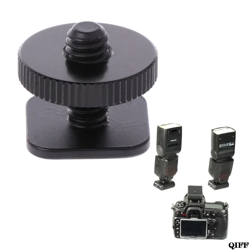 

Drop Ship&Wholesale 1/4'' Single Layer Tripod Mount Screw to Studio Flash Hot Shoe Adaptor For Nikon APR28