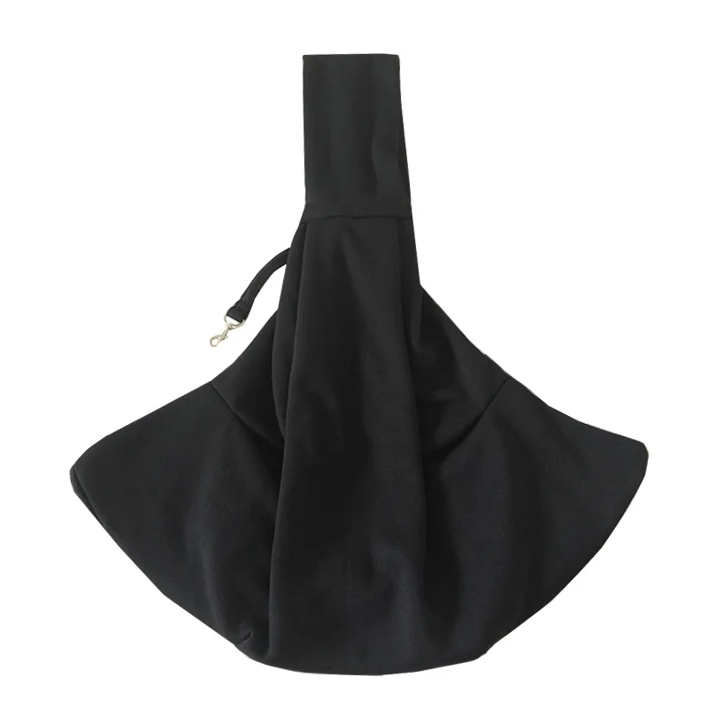 Черная хлопковая слинг высокого качества сумка-переноска для домашних животных