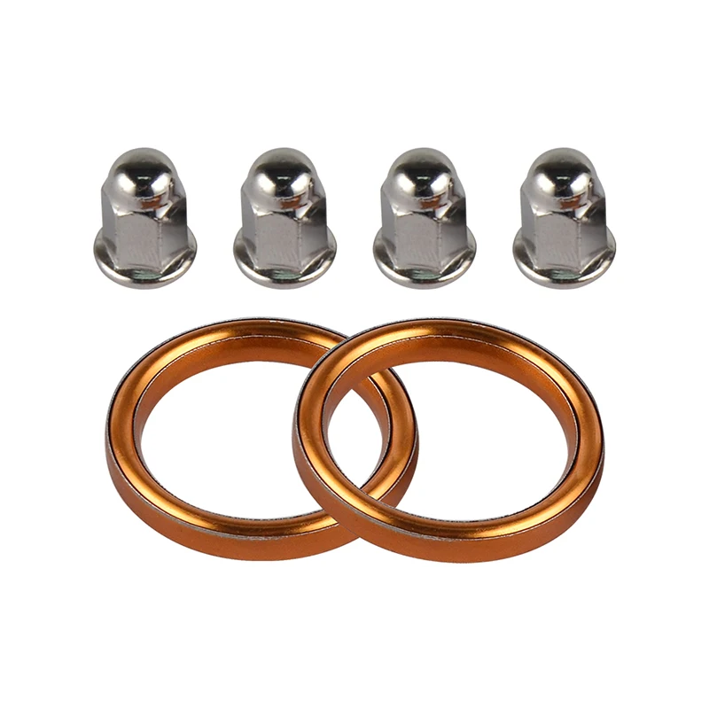 2 шт. глушитель выхлопной трубы прокладка 4 шт. гайка для Honda VF 500C 500F 700C 700F 700 S 750F 750C 750 S VFR 800 800FI ЛРВ 750R CB550F