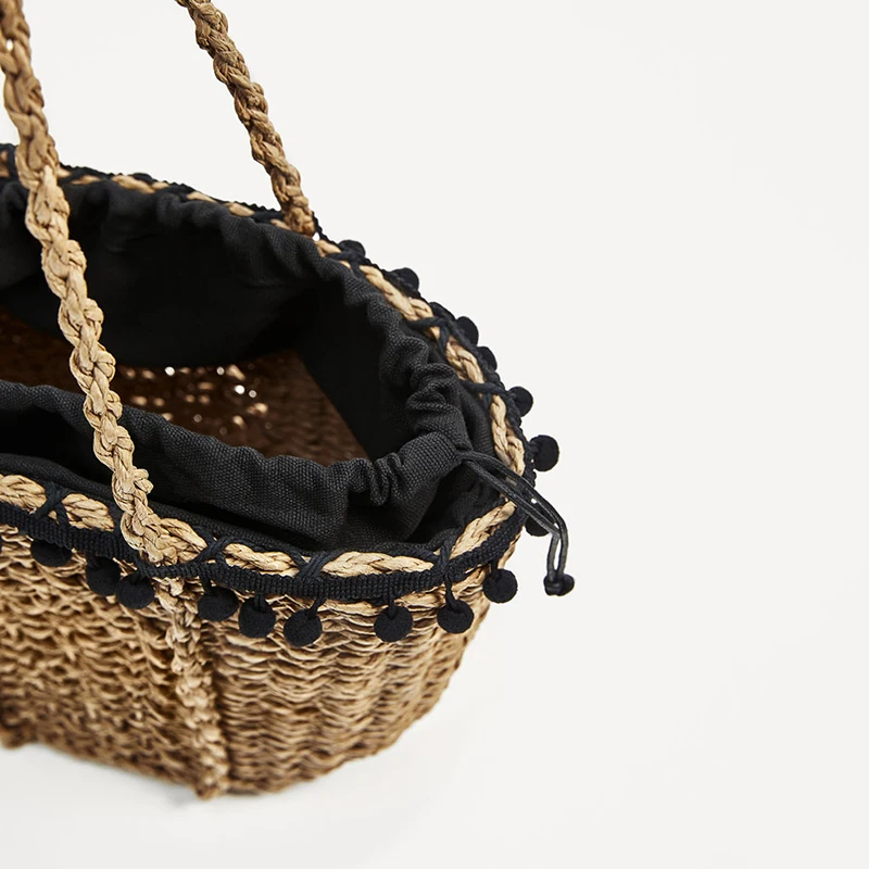 Сумка корзина на шнурке 2019 летняя пляжная сумка для женщин знаменитый бренд