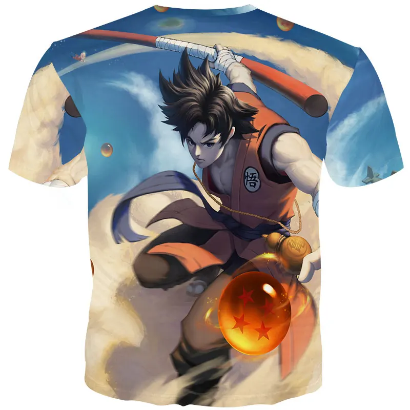 YOUTHUP Летние футболки мужские с принтом аниме Dragon Ball 3D футболка Oogway Tees Master Roshi Мужская футболка уличная одежда размера плюс
