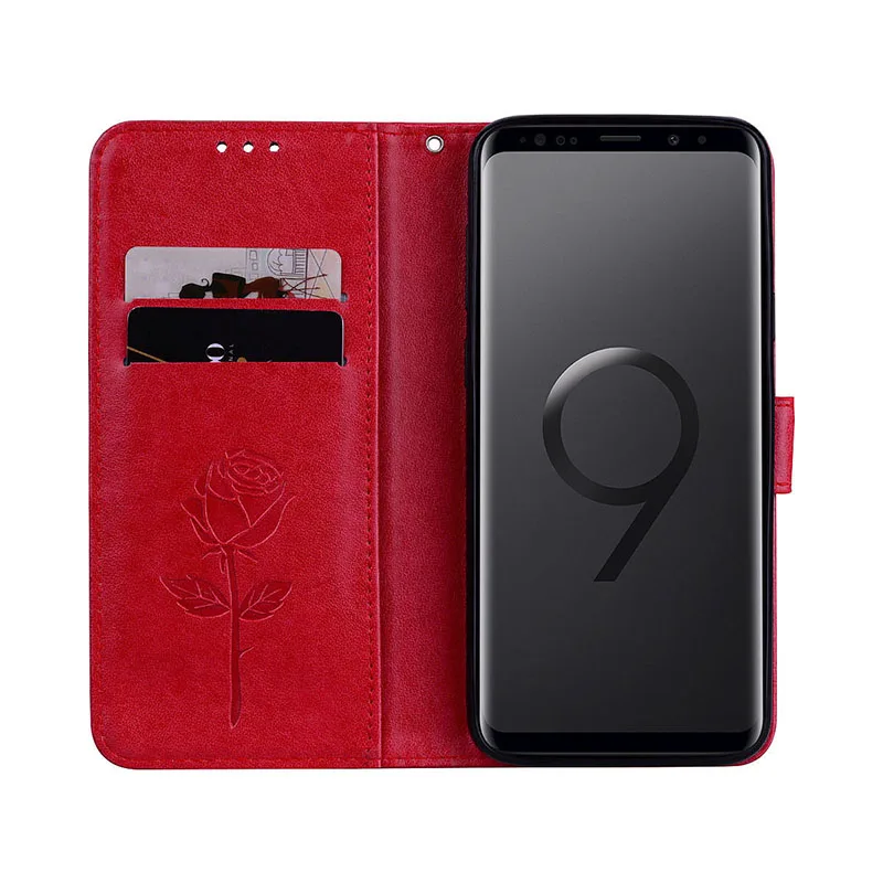 Кожаный чехол-книжка чехол для samsung Galaxy S5 S6 S7 край S8 S9 плюс A3 A5 J3 J5 J7 J1 Grand Prime Rose чехол-портмоне с рисунком