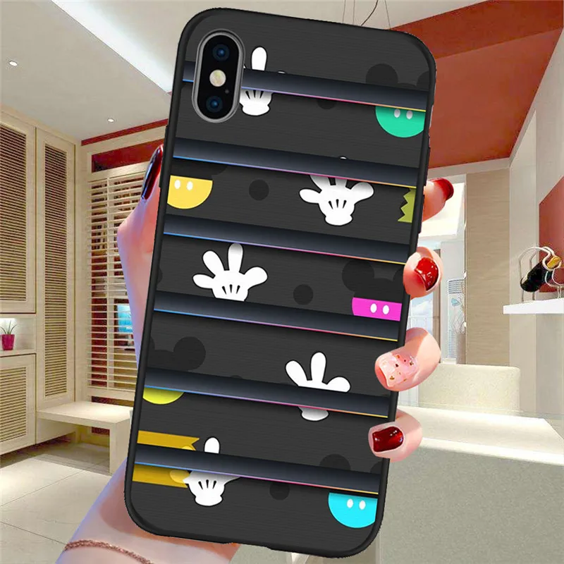 H1867 Мультфильм для iPhone X XR XS Max 5 5S SE 6 6S 7 8 Plus Oneplus 5T Pro 6T чехол для телефона Funda Coque Etui funda capinha mouse - Цвет: H1867