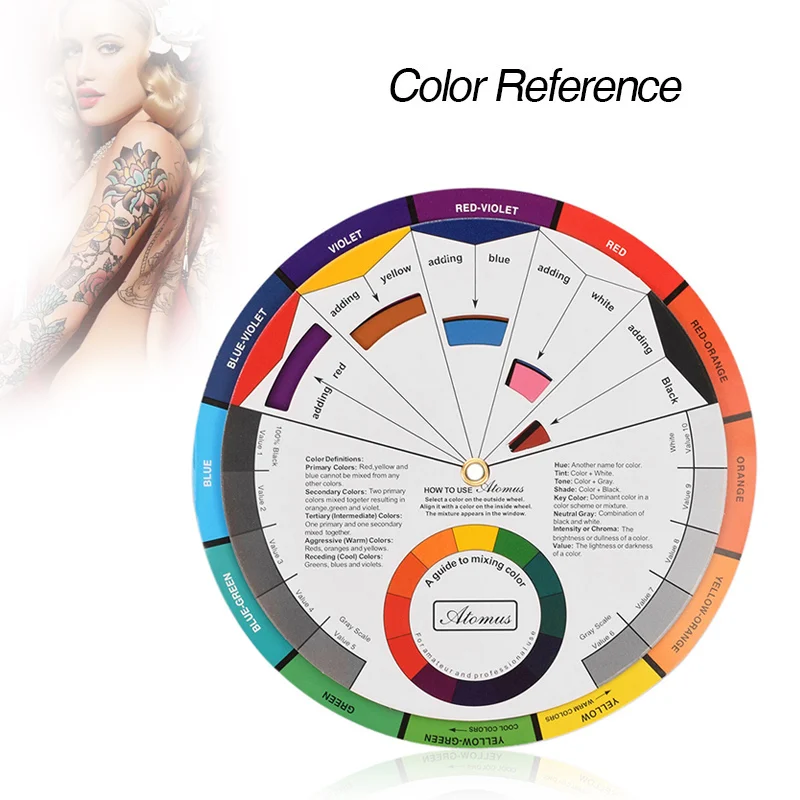 Хит продаж пигментная краска для ногтей руководство смешивания цветов нейл арта