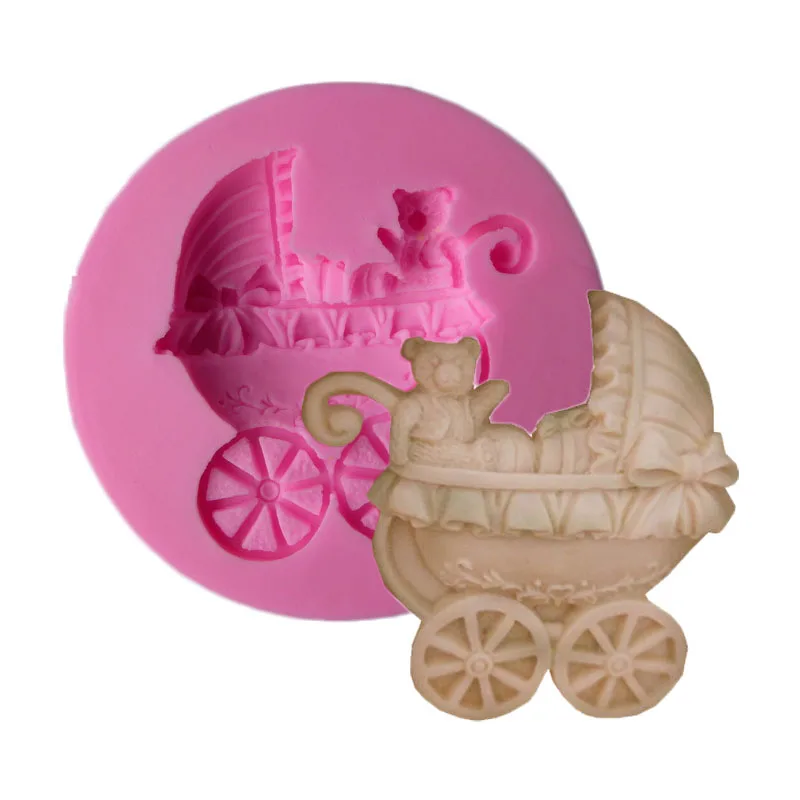 Формы в виде медведя для детской каретки Гибкая силиконовая форма мыла формы